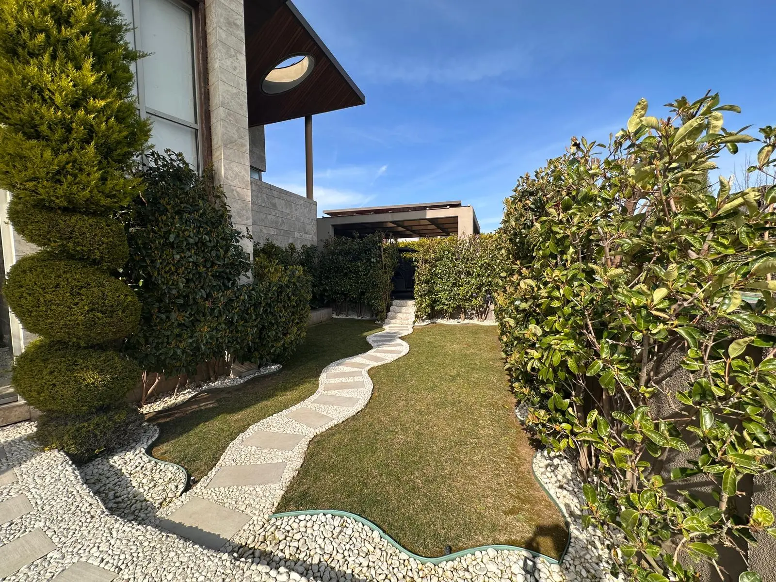 Mature garden